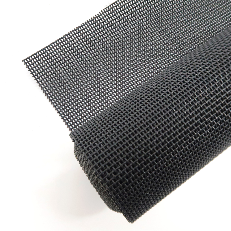 Visibility Lightweight 280g/m2 PET Mesh Screen 15x11 Mesh Count for Wide Coverage Black and Grey