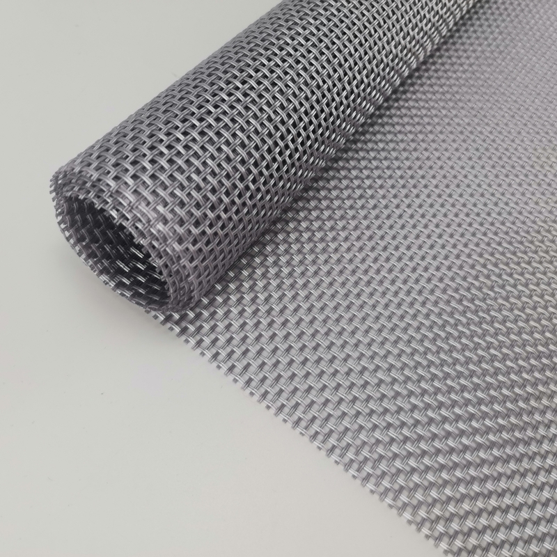 280g/m2 0.35mm Black and Grey Polyester Mesh Screen 30m-100m Length 15x11 Mesh Count
