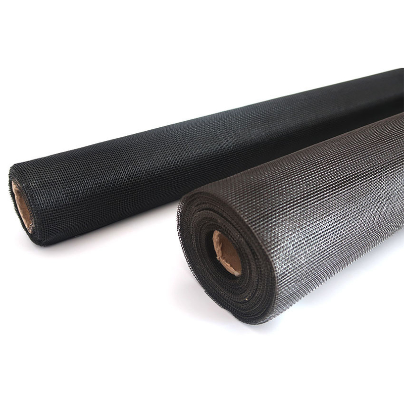 Charcoal Black PVC Coated Fiberglass Screen Pest Resistant Installation With 0.33mm Wire Diameter