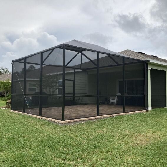 Charcoal Pool and Patio Screen 0.33mm Wire Diameter Pest Resistant in 6-9ft UV Protected