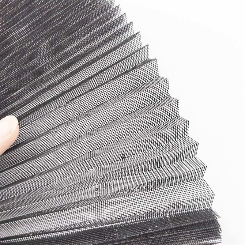 High Durability Plisse Insect Screen Fire Resistance Pleated Height 14mm Tear-resistant Abrasion-resistant