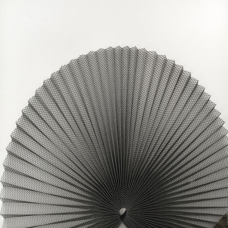 OEM Customization 80-110g Mesh Weight Pleated Insect Screen  14mm Plisse Height  Window Mesh for balcony