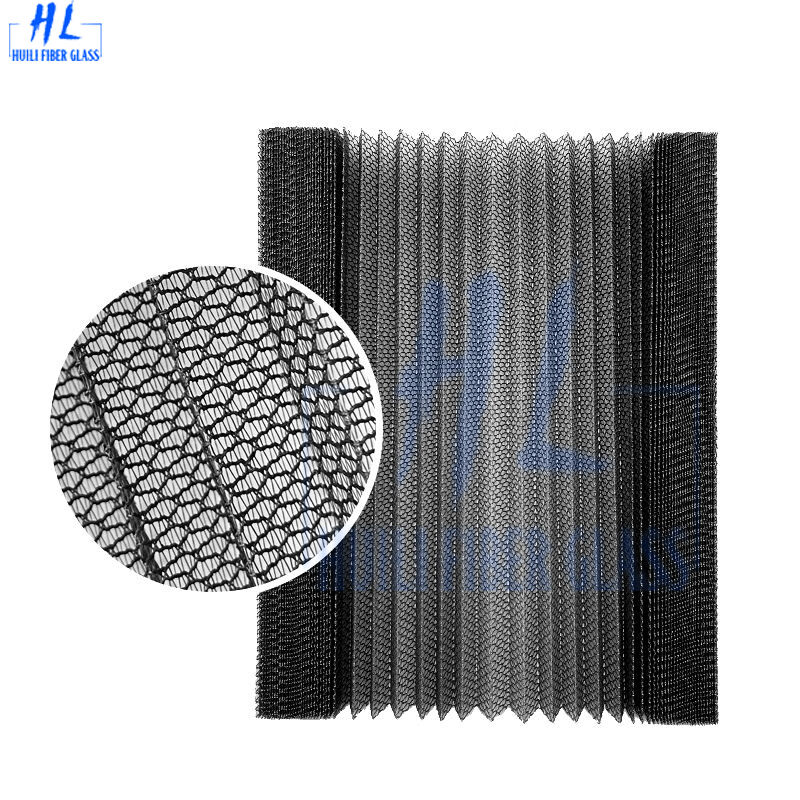 50-100g Pleated Fly Screen Pleated Insect Screen Durable Lightweight Mesh for Window Door Protection Against Insects