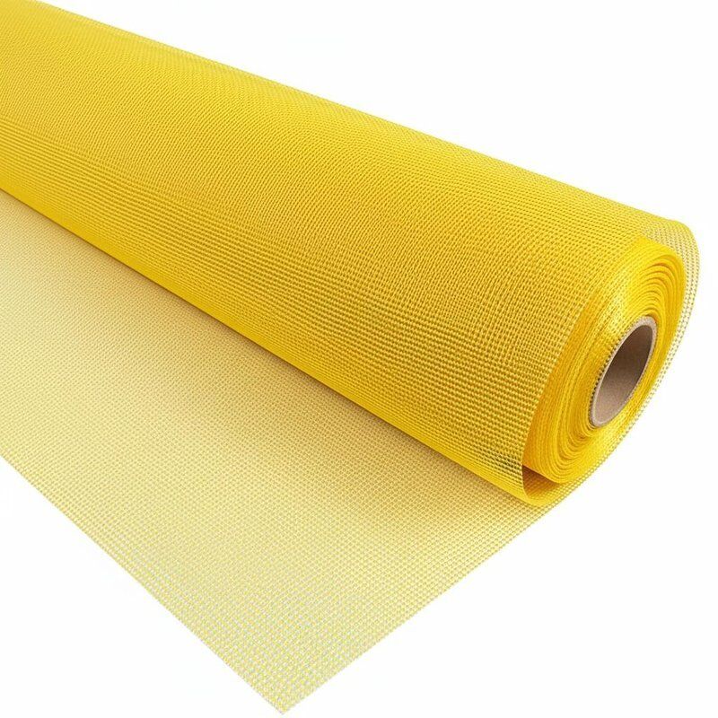 Fiberglass Wide 3.0m Mosquito Mesh Yellow Coated Insect Screen Fabric Suitable For Residential Commercial Applications