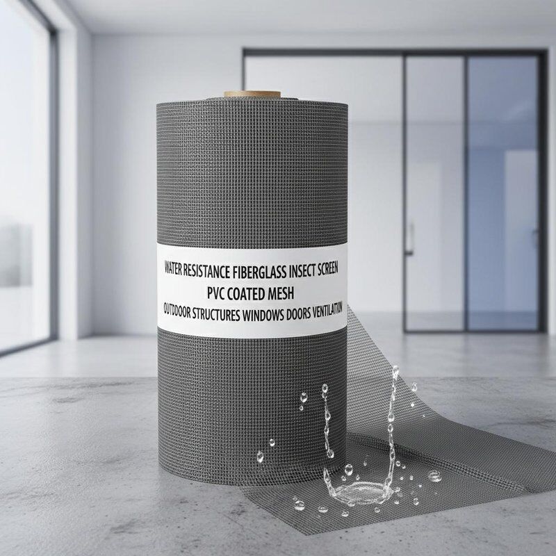 Water Resistance Fiberglass Insect Screen PVC Coated Mesh Ideal for in Outdoor Structures Windows Doors and Ventilation Openings
