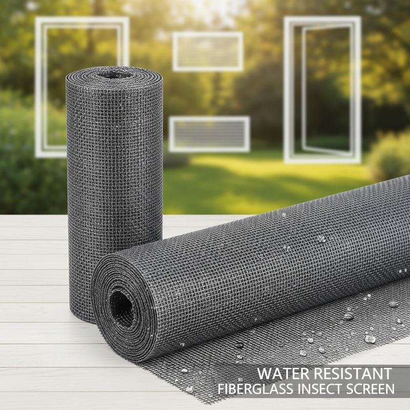 Water Resistance Fiberglass Insect Screen PVC Coated Mesh Ideal for in Outdoor Structures Windows Doors and Ventilation Openings