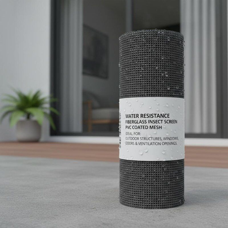 Water Resistance Fiberglass Insect Screen PVC Coated Mesh Ideal for in Outdoor Structures Windows Doors and Ventilation Openings