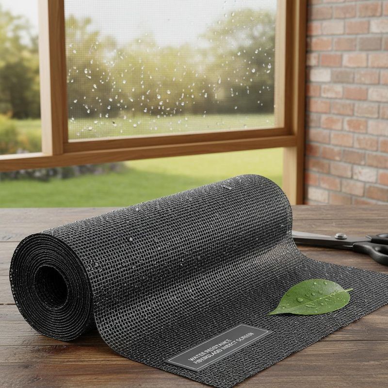 Water Resistance Fiberglass Insect Screen PVC Coated Mesh Ideal for in Outdoor Structures Windows Doors and Ventilation Openings