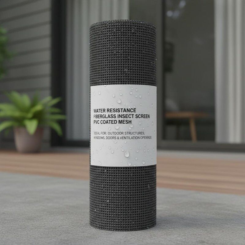 Water Resistance Fiberglass Insect Screen PVC Coated Mesh Ideal for in Outdoor Structures Windows Doors and Ventilation Openings