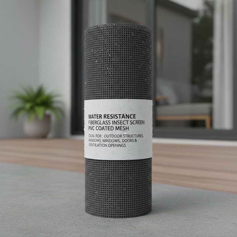 Water Resistance Fiberglass Insect Screen PVC Coated Mesh Ideal for in Outdoor Structures Windows Doors and Ventilation Openings