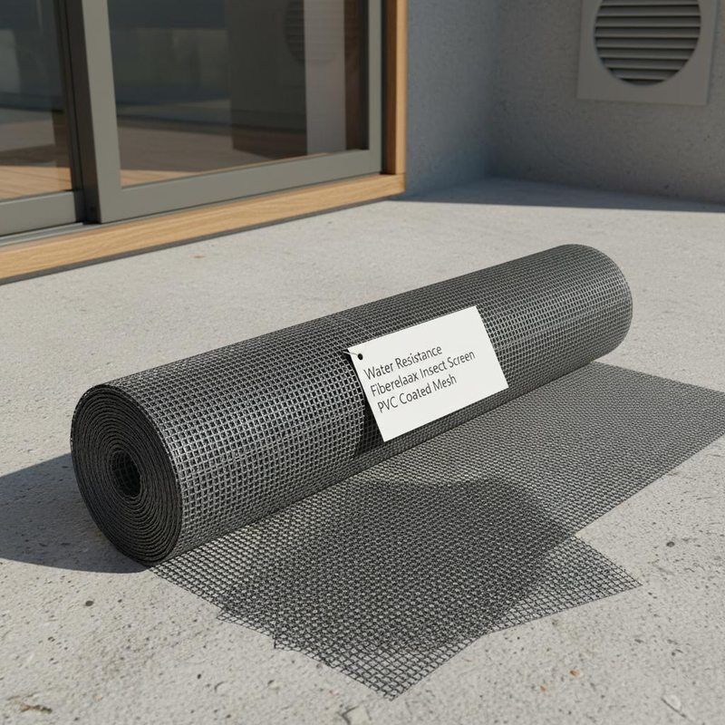 Water Resistance Fiberglass Insect Screen PVC Coated Mesh Ideal for in Outdoor Structures Windows Doors and Ventilation Openings