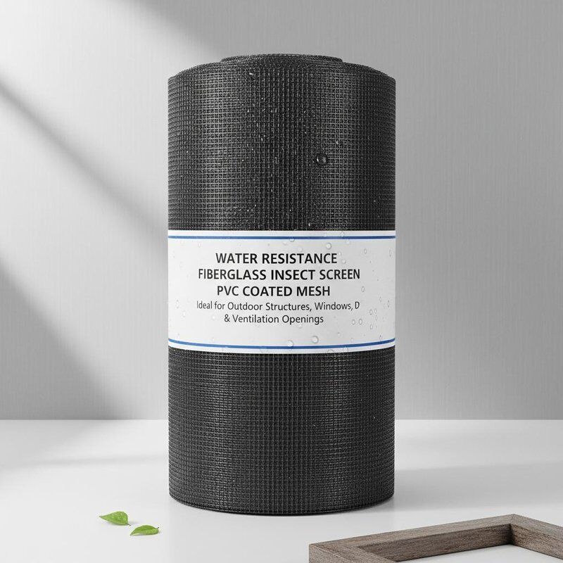 Water Resistance Fiberglass Insect Screen PVC Coated Mesh Ideal for in Outdoor Structures Windows Doors and Ventilation Openings