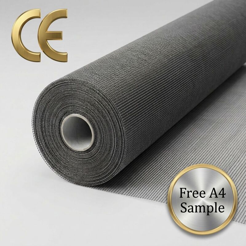 Black Fiberglass Fly Screen Offering Insect Proof UV Resistant Dust Proof And Flame Retardant Properties For Industrial