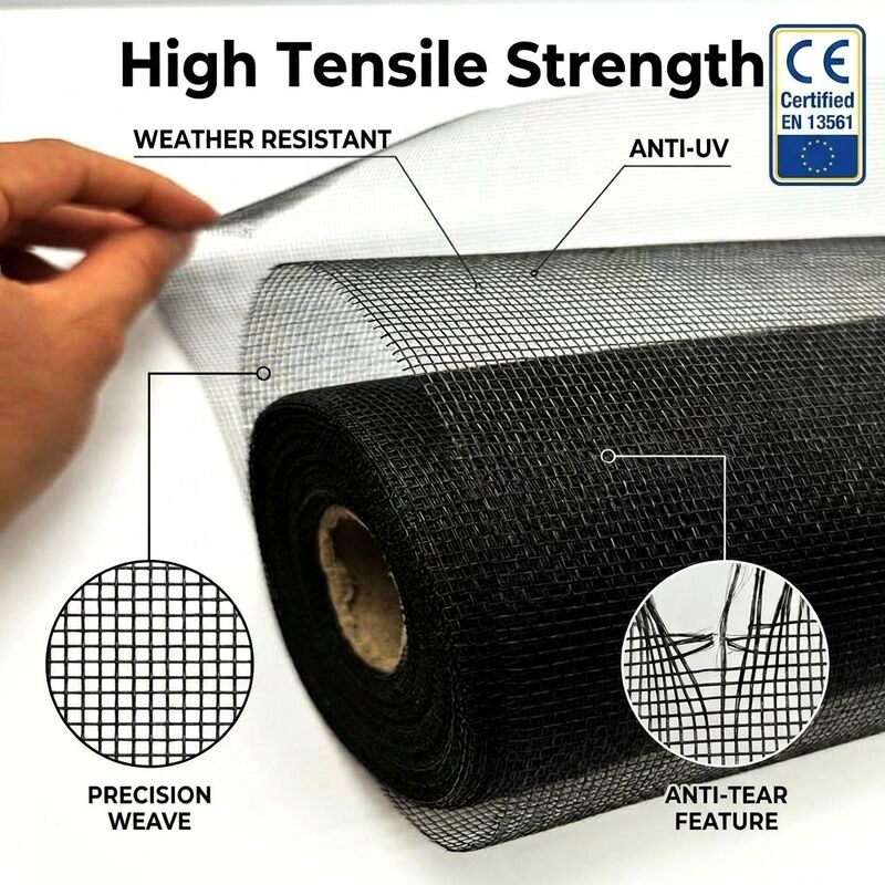 high-quality16X14 Mesh 88g Blue Heat-Resistant Swimming Pool Screening Insect Protection Mosquito Protection Screen
