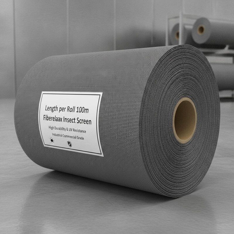 Length per Roll 100m Fiberglass Insect Screen Offering High Durability and UV Resistance Designed for Industrial Commercial