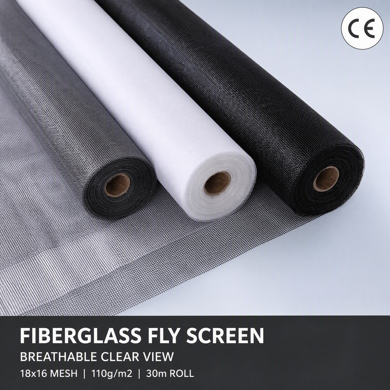 Plain Woven Screen Fiberglass Fly Screen Wire 028mm Strong Mesh Designed To Prevent Insect Entry In Commercial Buildings