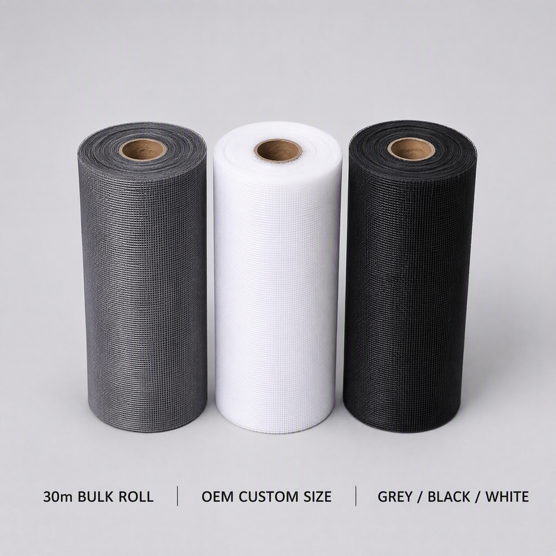 Plain Woven Fiberglass Insect Screen Offering Tensile Strength ≥200N Custom Logo High Strength Mesh for Doors and Windows