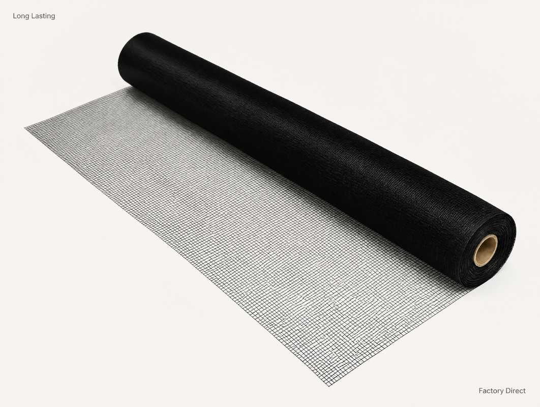 Plain Woven Fiberglass Insect Screen Offering Tensile Strength ≥200N Custom Logo High Strength Mesh for Doors and Windows