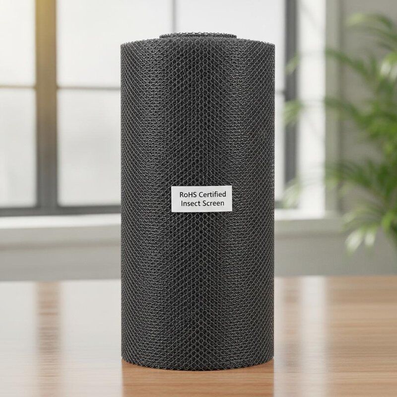 RoHS Certified PVC Coated Fiberglass Insect Screen Mesh for Durable Commercial Residential Window Door Insect Protection