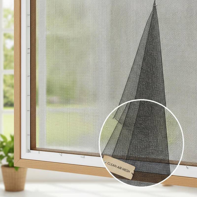 Dust Proof insect screen mesh featuring staple or frame mounting ideal for maintaining clean indoor air by blocking insects and dust