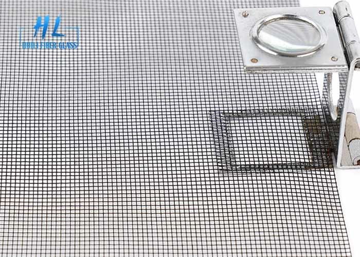 18*16 115g Fiberglass Insect Screen Black Color Noncombustible Rust Proof