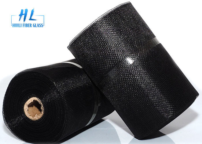 18*16 115g Fiberglass Insect Screen Black Color Noncombustible Rust Proof