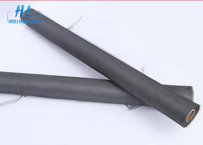 17*14 Black Color PVC Coated Fiberglass Mosquito Net For Preventing Insects