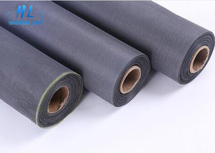 17*14 Black Color PVC Coated Fiberglass Mosquito Net For Preventing Insects