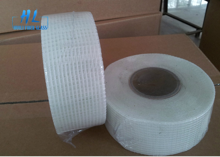 Alkali Resistant Self Adhesive Fiberglass Tape C - Glass Yarn Type 50mm Width