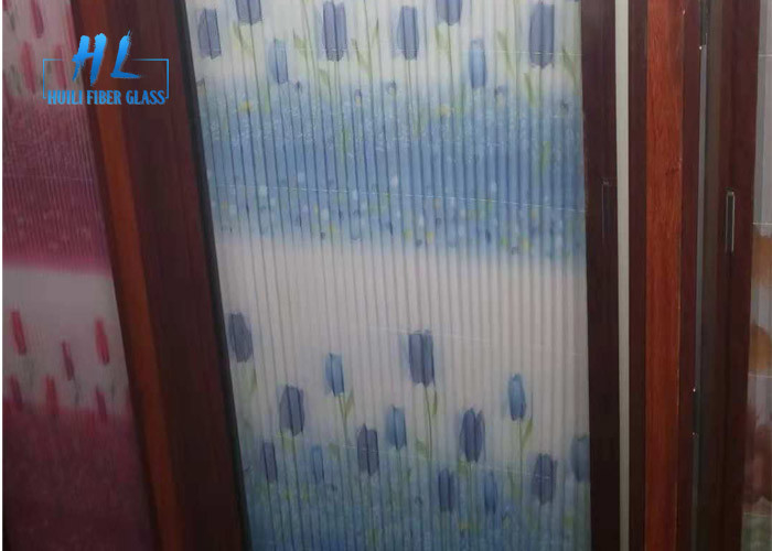 Grey Color Plisse Insect Screen With Good Air Ventilation Rust / Fire Resistant