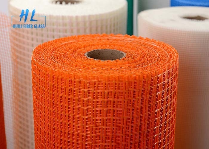 800N Blue Fiberglass Square Mesh Rolls 5*5mm Aperture 1.2m for Construction Materials