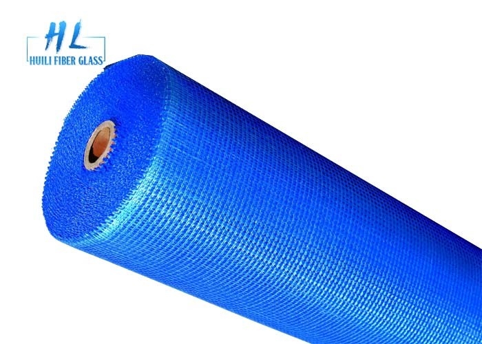 C Glass Fiberglass Mesh with 300N-800N Tensile Strength for Wall White/Blue/Yellow Coated Square Mesh