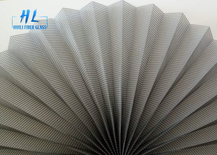 18*16 Plisse Insect Screen Grey Color Cold Resistant For Doors And Windows