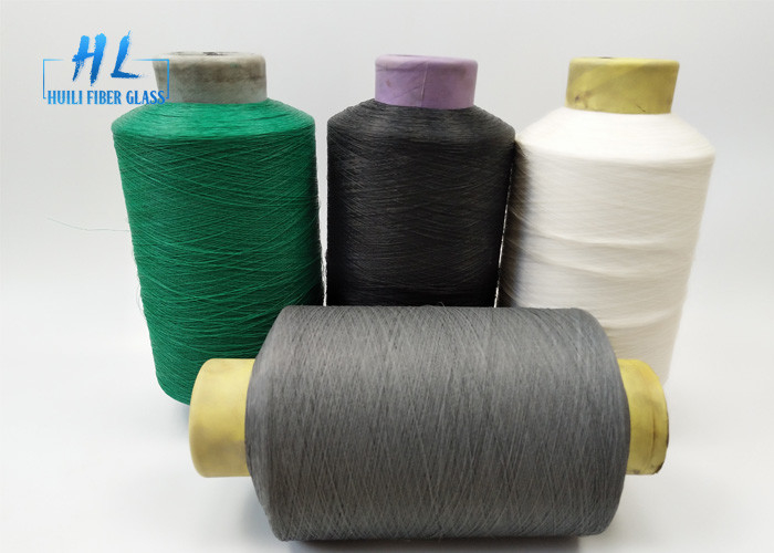 Excellent Water Resistance 34tex 1/0 PVC Fiberglass Yarn For Spray Up Roving
