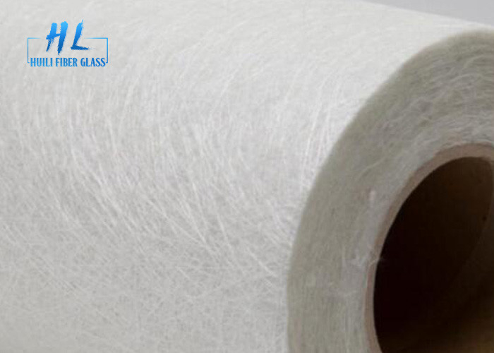 White Color Fiberglass Chopped Strand Mat 300gsm E - Glass For Automobile Plate