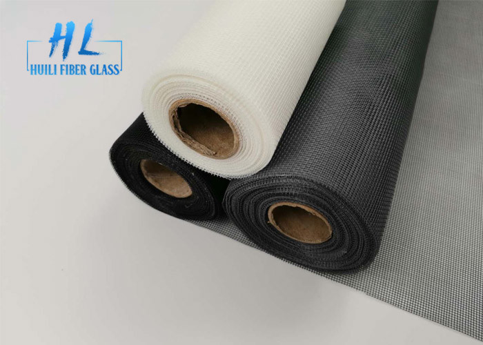 Black Grey Color 30m Per roll Fiberglass wire netting For Windows