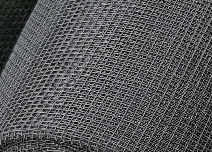 Black Grey Color 30m Per roll Fiberglass wire netting For Windows