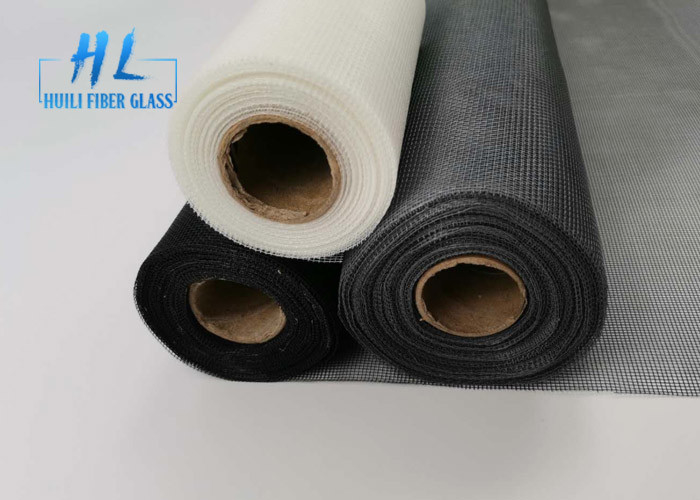 17*14 Ivory Color PVC Coated Fiberglass Mosquito Net For Windows