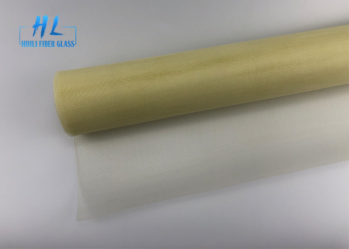 18*16 Mesh 120G Fiberglass Window Screen With Yellow and Grey Colors