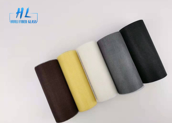 PVC Coated Fire resistant Black color Fiberglass Mosquito Mesh For Preventing