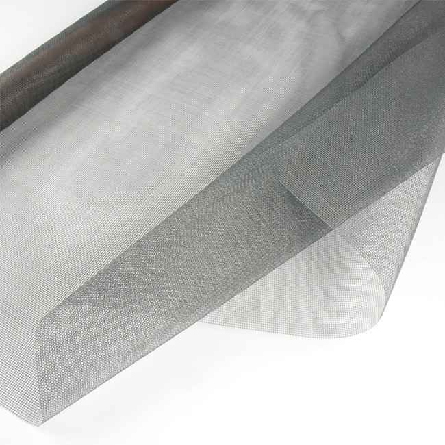 Pvc Coated Grey Color Fibreglass Insect Screen Plain Weave Fly Screen For Doors