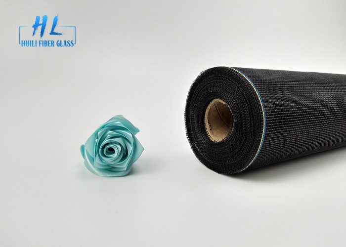 17*14 Mesh 110G Black Color Fine Window Screen With PVC Coated