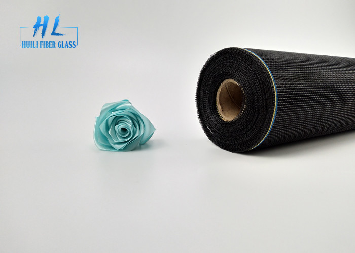 17*14 Mesh 110G Black Color Fine Window Screen With PVC Coated