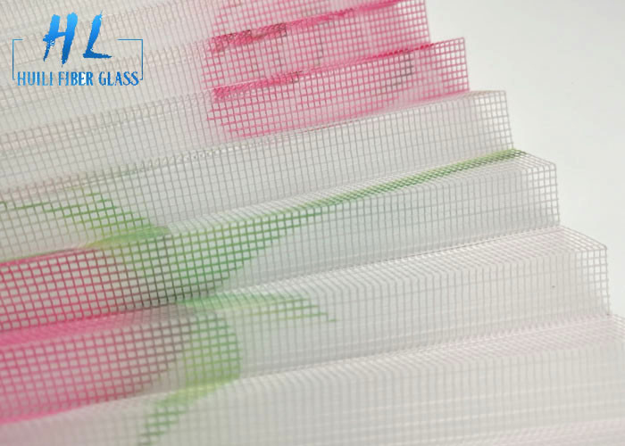 Printing PP / PE 18*15 95-100g Plisse Insect Screen For Door & Window Screen