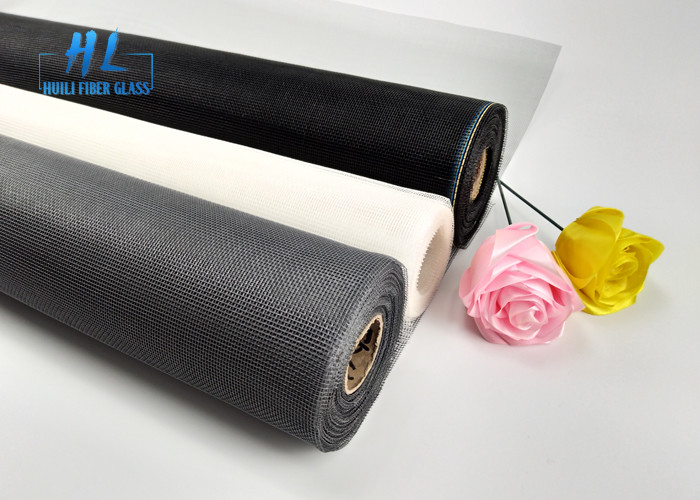 Plain Weave Fiberglass Mosquito Mesh 33 Tex Prevents Dirt Black 0.6m-3.2m