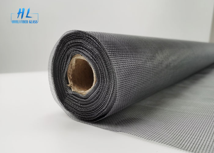 Fiberglass Mosquito Mesh 20*20 Square Hole Portable Roll 33 Tex Yarn For Fire Prevention