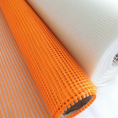 Tensile Strength Fiberglass Reinforcing Mesh in Vibrant Orange