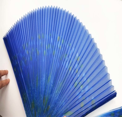 16 20 Mesh Fiberglass Plisse Insect Screen Fold 14-20 Mm For Windows / Doors