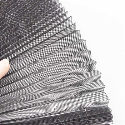 High Durability Plisse Insect Screen Fire Resistance Pleated Height 14mm Tear-resistant Abrasion-resistant