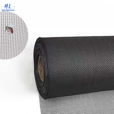 15m Mesh Size Customizable Fiberglass Insect Screen Color Black